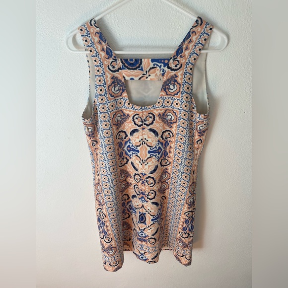 SKIES ARE BLUE Blush and Blue Sheath Dress Size Medium - Picture 6 of 9